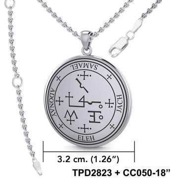 Sigil of the Archangel Samael Sterling Silver Pendant TPD2823 - Jewelry